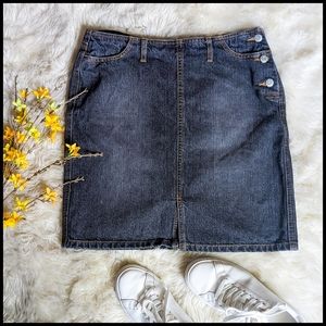 Final Price Gap Rare Y2K High Waist Denim Mini Skirt